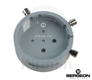 Portamáquina Bergeon Aluminio 48163 Para Colocar Agujas ETA A07.211