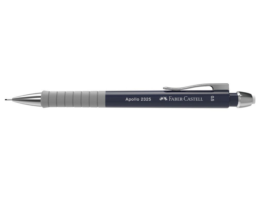Portaminas faber castell 0.5 mm apollo retractil color azul oscuro