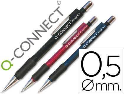 Portaminas Q-Connect Kappa -Sujecion de Caucho 0.5 Mm