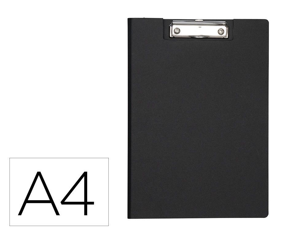 Portanotas maul balance din A4 carton reforzado 8 mm con pinza color negro