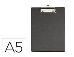 Portanotas maul din A5 carton plastificado pvc con pinza color negro