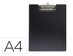 Portanotas maul flexx din A4 polipropileno con pinza color negro