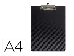 Portanotas maul flexx din A4 polipropileno con pinza de color negro