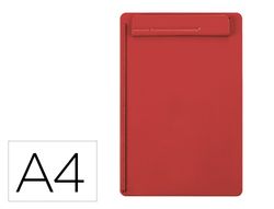 Portanotas maul go din A4 plastico reciclado con pinza color rojo