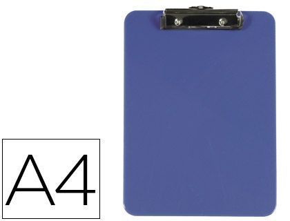 Portanotas Q-Connect Plastico Din A4 Azul 3 Mm