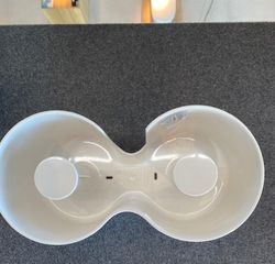 Portarollos doble blanco, Kali de Inbani INB13134