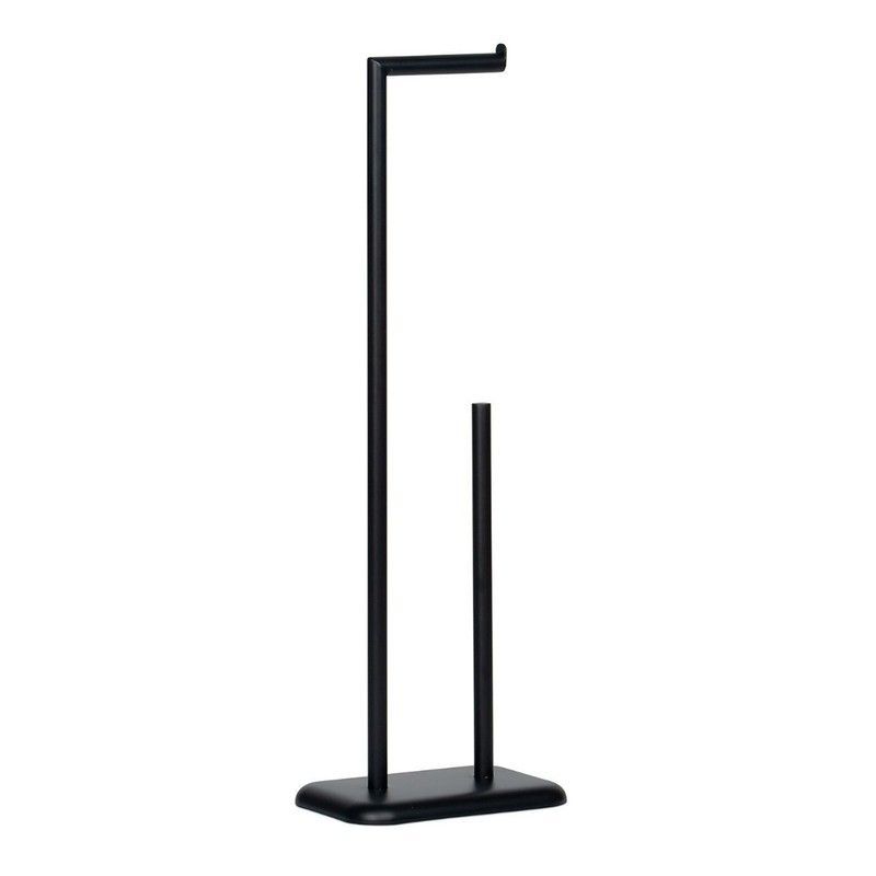 Portarrollos de metal negro, 20x13x60cm