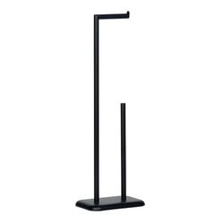 Portarrollos de metal negro, 20x13x60cm