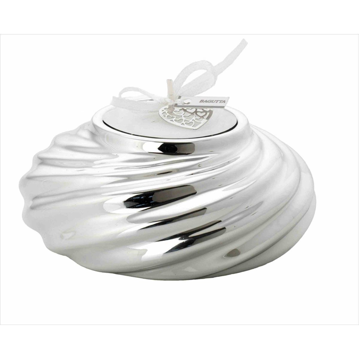 Portavelas 10x5cm Latón 2202-02 Plateado