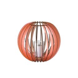 Portavelas de aluminio cobre, Ø40x34 cm