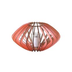 Portavelas de aluminio cobre en forma de elipse, Ø60x56 cm