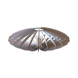 Portavelas de aluminio gris, Ø88x28 cm