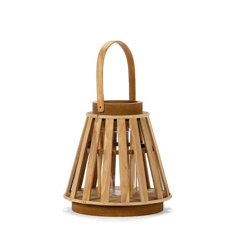 Portavelas de Madera, Ø25,5 x 25 cm