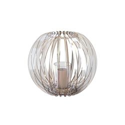 Portavelas de plexiglás transparente, Ø40x34 cm