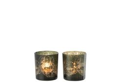 Portavelas Navidad Elegante Pequeño Jolipa