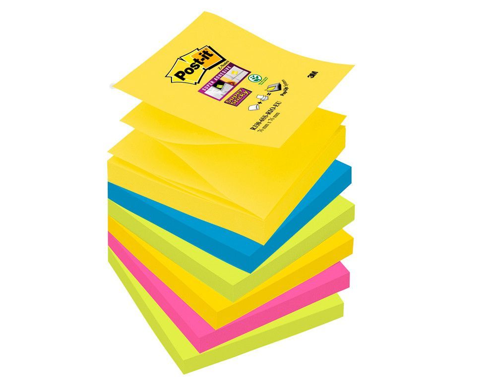POST-IT Z-NOTES Pack.6 Colección Río surtidos 76x76 70005272490