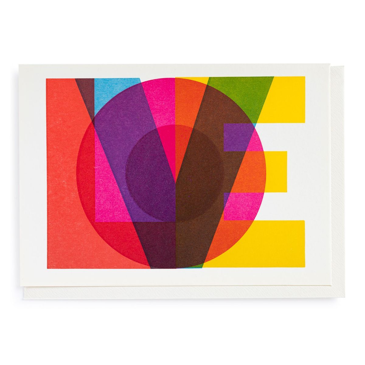 Postal Original Block Love by Pressink Archivist Ideal Regalo