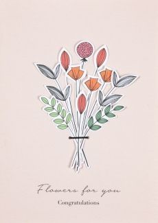 Postal para Regalar Bouquet de Flores Räder