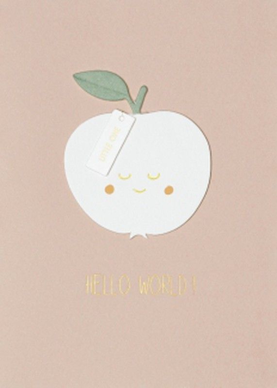 Postal para Regalar Fruit card apple Original Räder