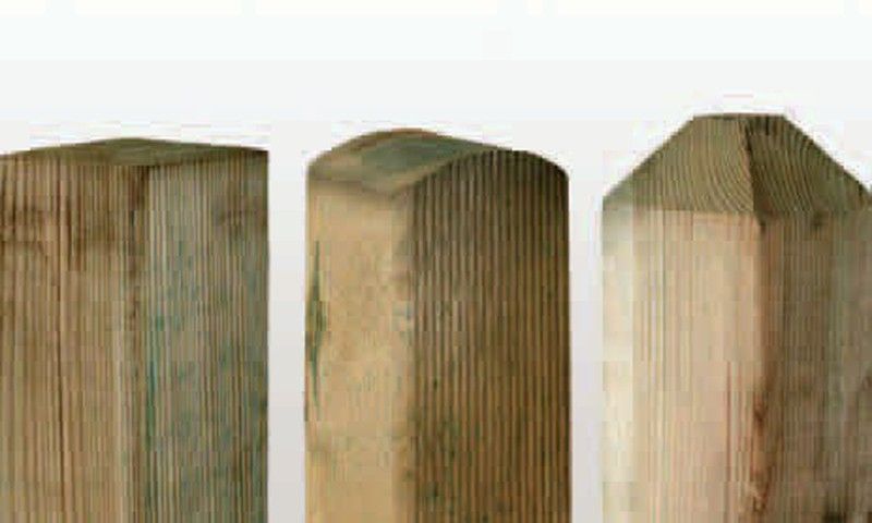 Poste cuadrado biselado 120X9X9