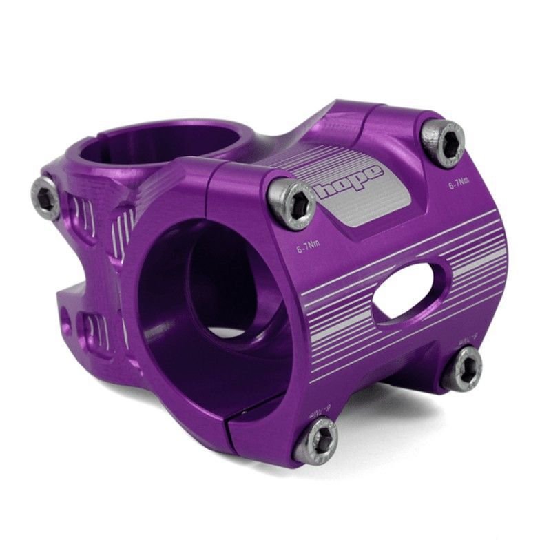 🚵‍♂️ Potencia Hope Lila AM/FR 35mm Precisión, Rigidez y Estilo para MTB Enduro y Freeride