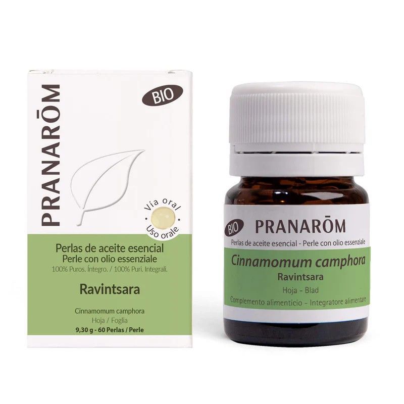Pranarom Aceite Esencial Perlas Ravintsara Bio 60 Perlas