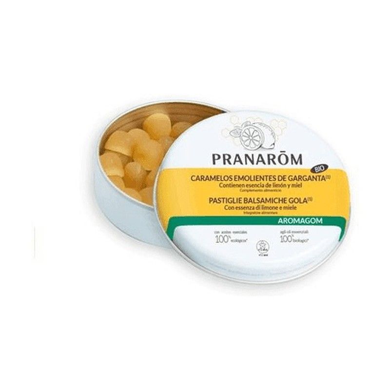 Pranarom Caramelos Emolientes de Garganta Limón Miel