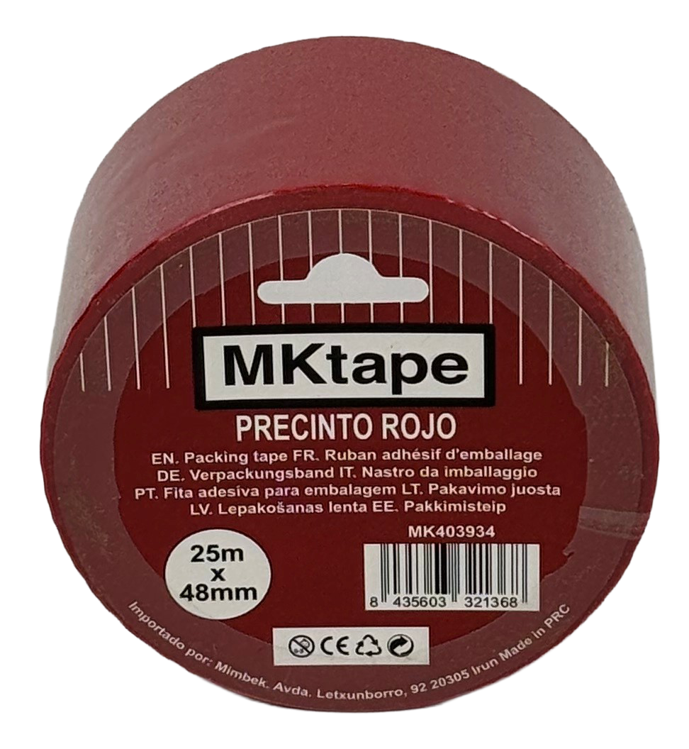 Precinto 25m x 48mm Rojo