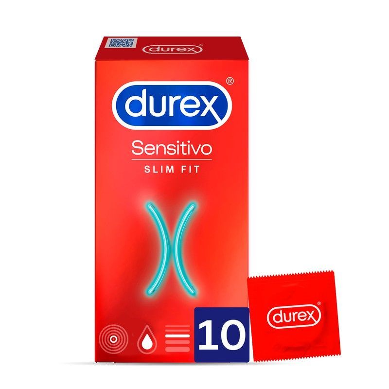 Preservativos Durex Sensitivo slim fit 10 uds