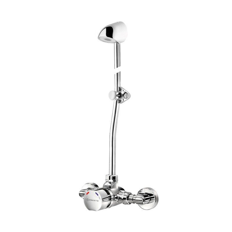 Presto Conjunto Alpa 90 arte con rociador orientable (con racores) con válvula vaciado