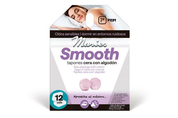 Prim Maries Smooth tapones cera con algodón 6uds