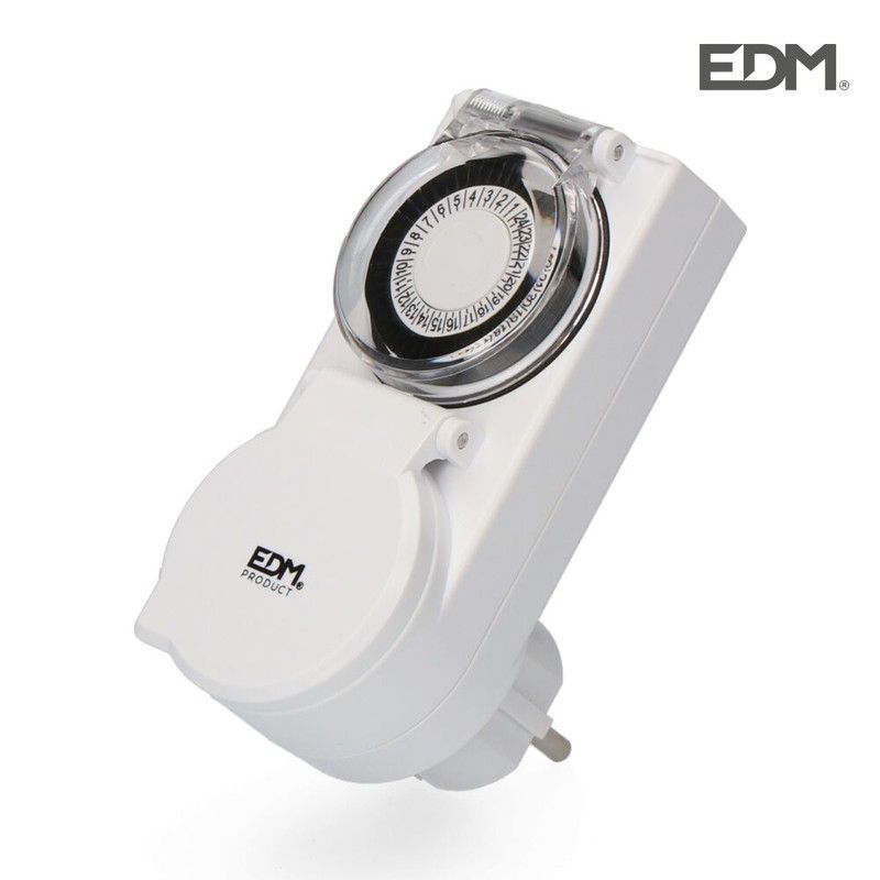 Programador 24 horas mecanico ip44 230v 50hz 16a edm