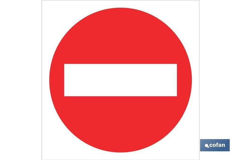 Prohibido Paso  Señal Poliestireno