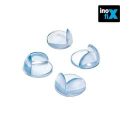 Protector cantos transparente (blister 4 unid) inofix