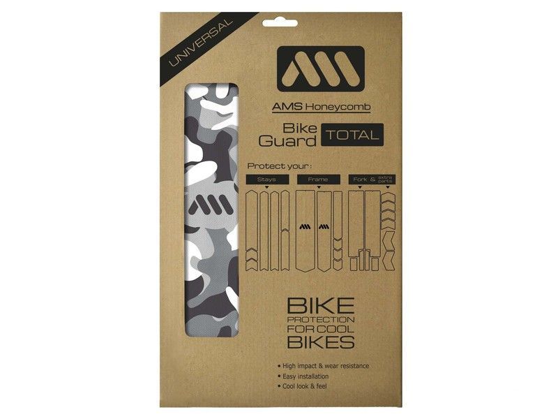 Protector de Cuadro para Bicicleta AMS Frame Guard Total - Clear/Camo