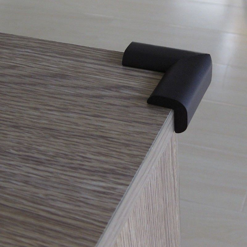 Protector de esquinas acolchado ARREGUI. Protector Esquinas. 4 Uds.Marron Oscuro