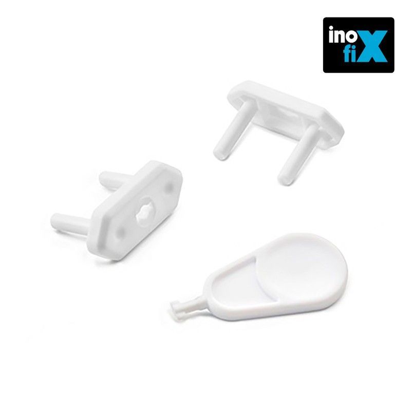 Protector para enchufe blanco (blister 6 unid) inofix