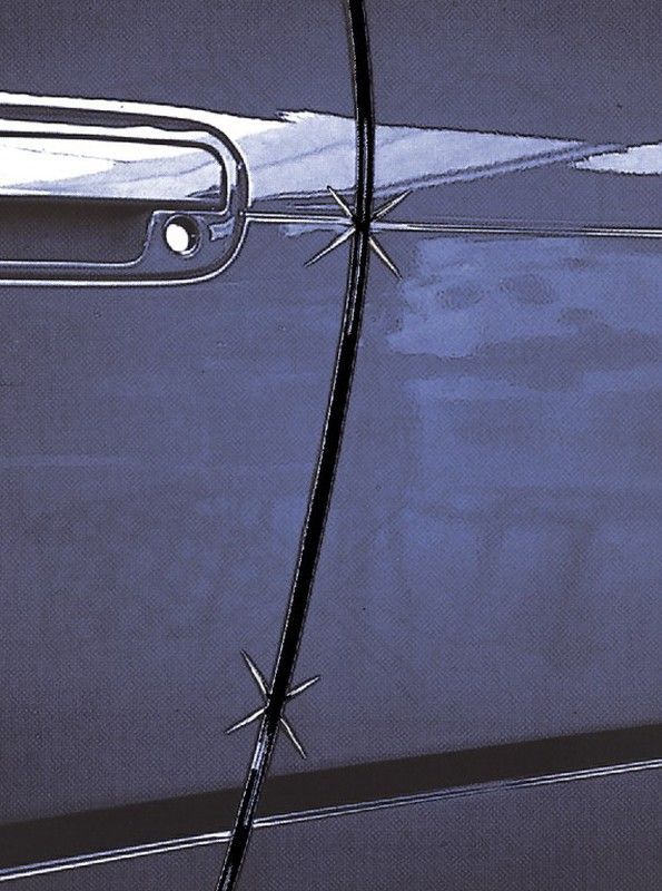 Protectores de puerta negro HR 8x6mm y 64cm largo