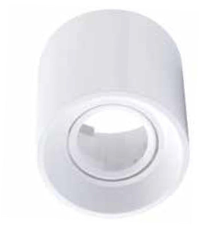 Proyector de superficie termoplástico color blanco con bombilla y portalámparas