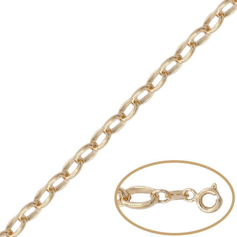 PU1203 Pulsera oro 18k hueca con eslabón alargado un diseño elegante y cómodo de llevar