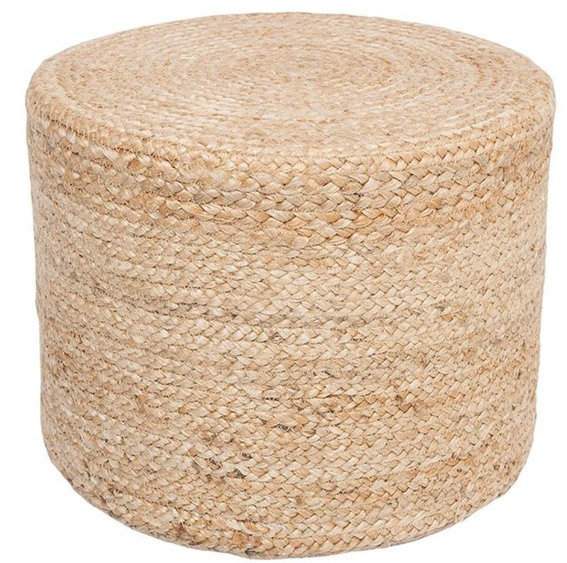 Puf - mesita 40x40x30 cm en yute trenzado