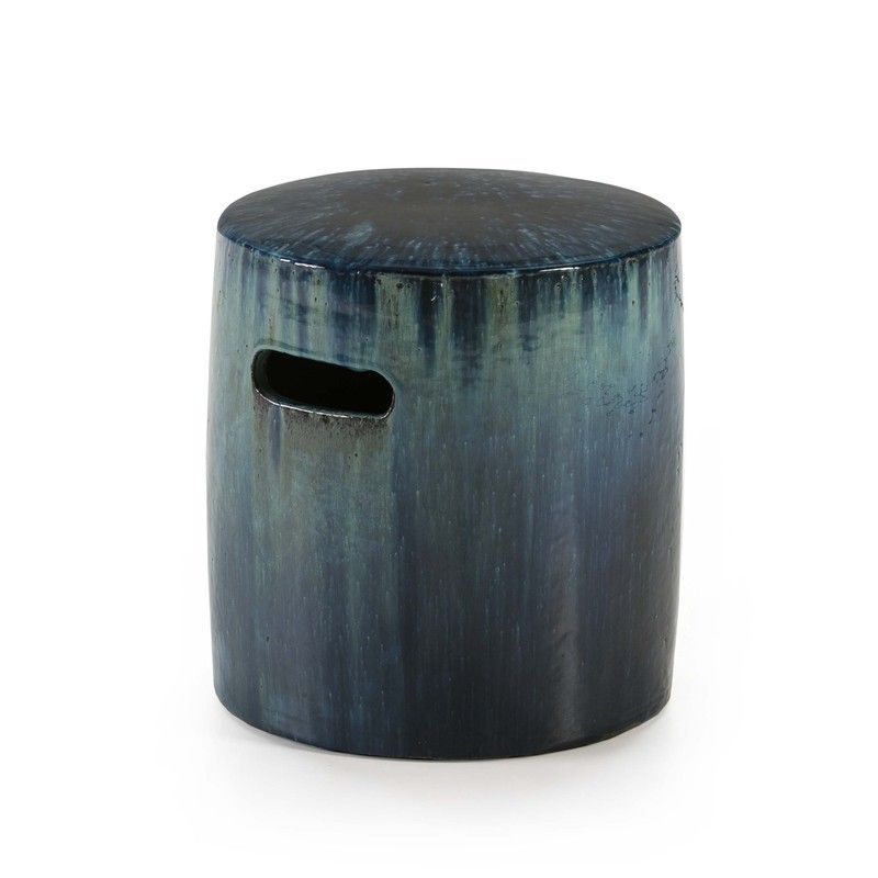 Puff de gres verde, Ø38x42 cm