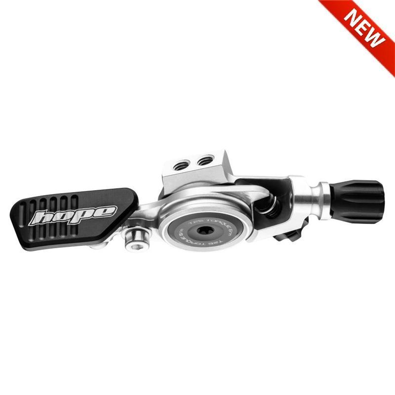 ⚙️ Pulsador Hope para Tija Telescópica PLATA/NEGRO – Control Preciso y Estilo Premium 🚴‍♂️
