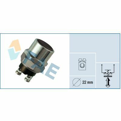 Pulsador Negro , Con Tuerca, Ø 22Mm (reforzado) F63320 FAE