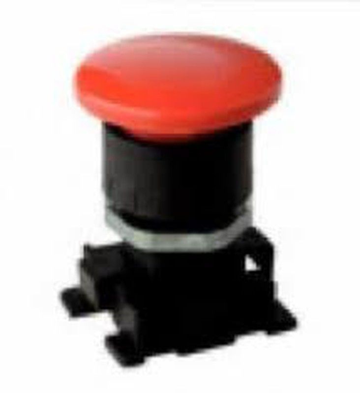 Pulsador Seta Monoestable Axial, Referencia 04V02