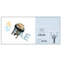 Pulsadores Universal. Con Terminal 6,35mm, Ø 22Mm. (blanco) F63210 FAE