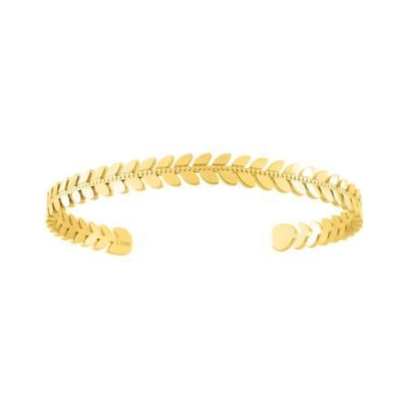Pulsera Acero Dorado Argyor-MRM  (AC)403449 Aro Abierto Rígido con Espigas