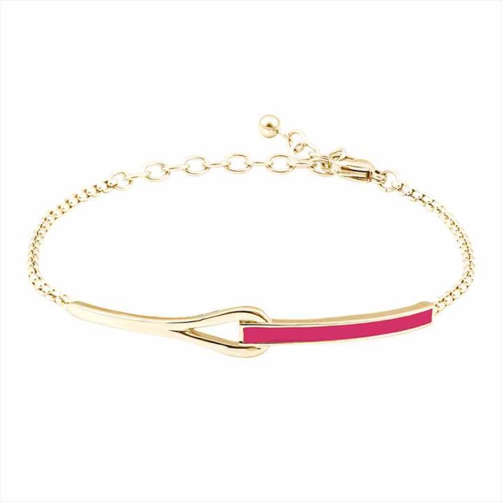Pulsera Acero Dorado B16485 Cadena