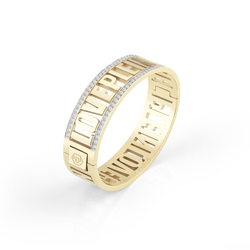 Pulsera Acero Dorado Mujer Philipp Plein PJ1AA10BS Calado Palabra Plein