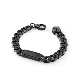 Pulsera Acero Negro Hombre Philipp Plein PJTEA08BL Tallado Plein